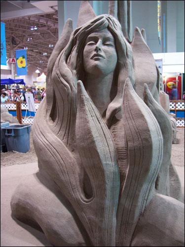 San d sculpture exhibit. CNE, August 25, 200