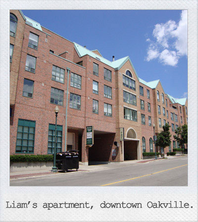 Liam's apartment, downtown Oakville.