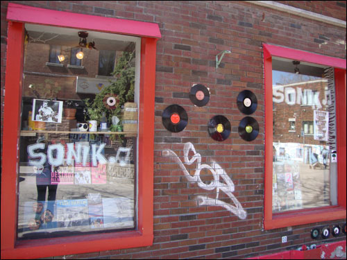 Sonik record store, the Plateau, Montreal