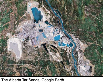 The Alberta Tar Sands, Google Earth