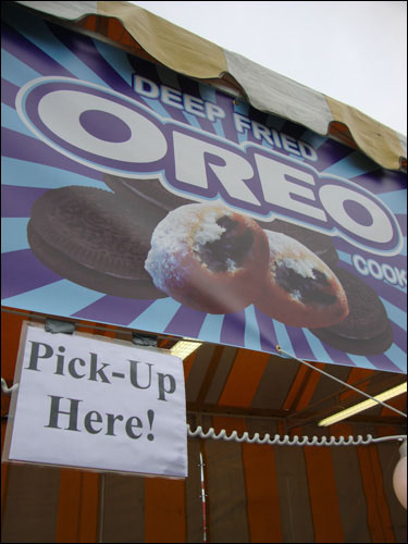 deep fried oreo stand, cne