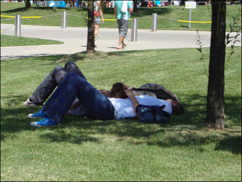 Chilling out, Harbourfront, Canada Day 2010