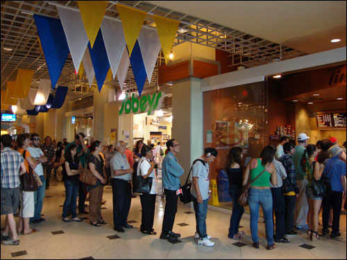 Tim Hortons line, Harbourfront Centre, Canada Day 2010