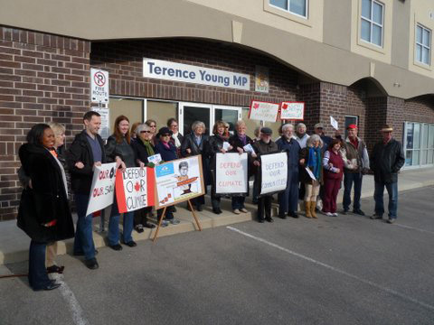 Defend Our Climate. Oakville rally