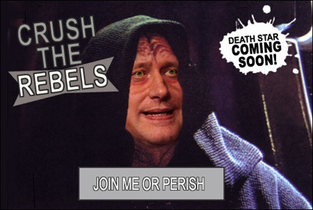 Stephen Harper as a Sith Lord: Death Star Coming Soon!