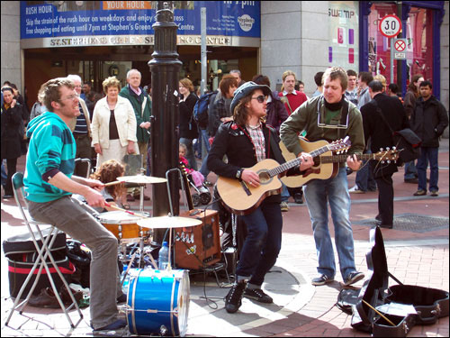 Grafton Street Buskers, May, 2008