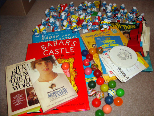 C.K. Time Capsule: childhood goodies including View-Master, Star Trek annual, Smurfs etc