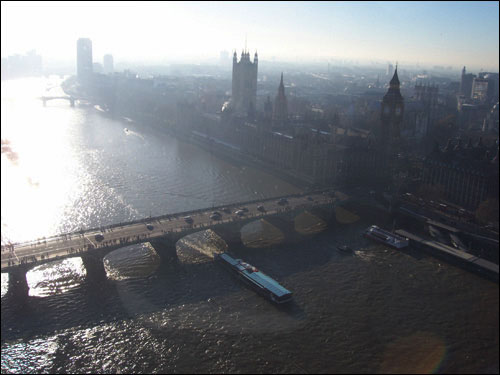 Houses of Parliament & The Thames, December 7, 2008