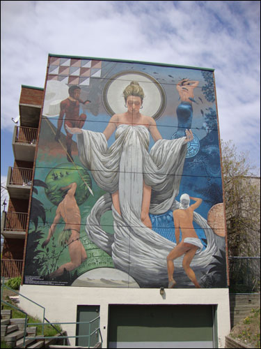 Little Italy mural, Montreal