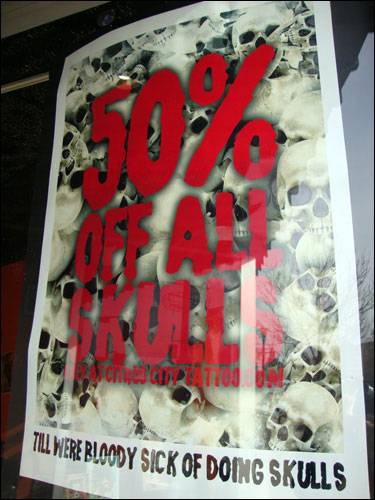 Tattoo skull sale, Orangeville