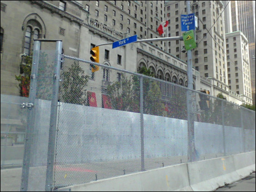 G20 fences, Toronto