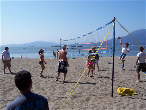 Volleyball game, Kits Beach